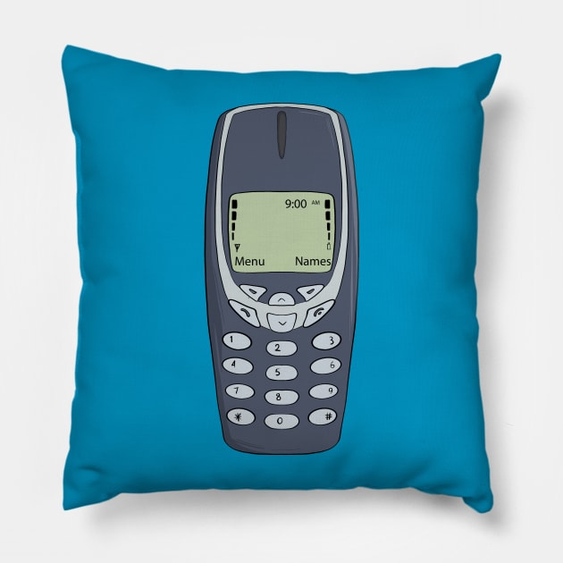 Retro Cell Phone Pillow by DiegoCarvalho