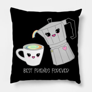 Coffee pot and cup BFF Pillow