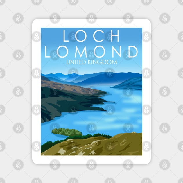 Loch Lomond, Scotland Magnet by Omega Art