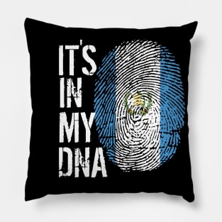 Guatemala Flag Fingerprint My Story DNA Guatemalan Pillow