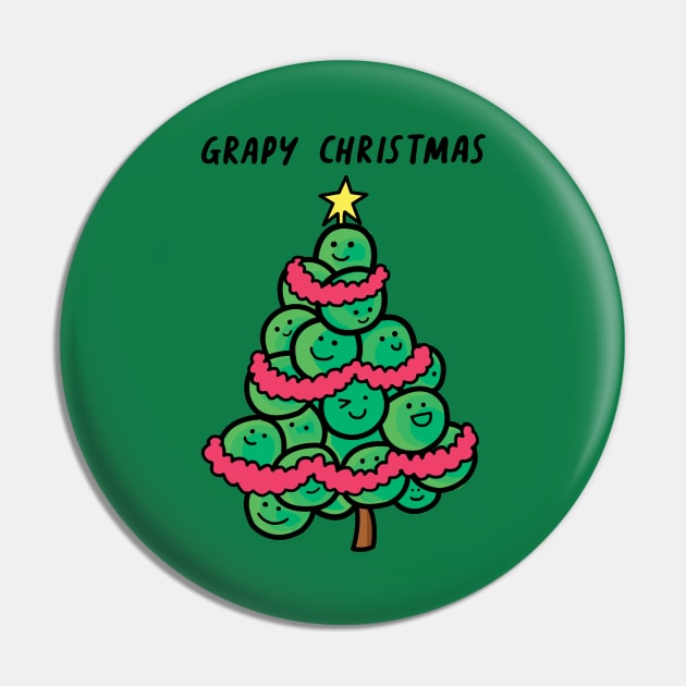 Grapy Christmas Pin by SuperrSunday