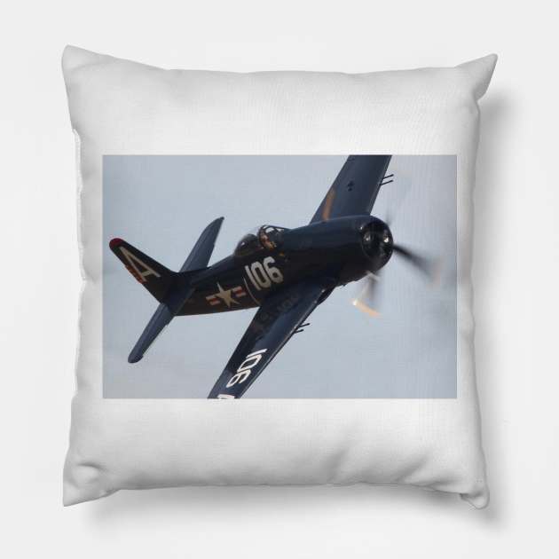 F8F Bearcat Pillow by acefox1