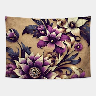 Purple Flowers Tapestry