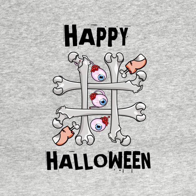 Happy Halloween Tic Tac Toe Tic Tac Toe With Real Toes T Shirt Teepublic 9019