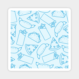 Fast food pattern Magnet