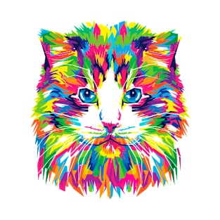 Colorful cat T-Shirt