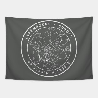 Luxembourg Map Tapestry