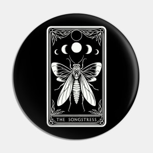 Mystic Moon Cicada Tarot Card The Songstress Pin