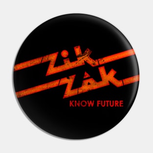 Zik Zak know future distressed Pin