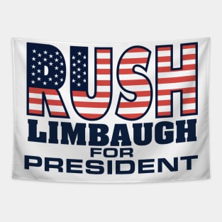 90s Vintage Rush Limbaugh For President Tapestry