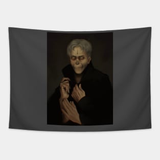 horror realistic painting Tapestry