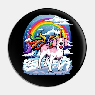 Beagle Unicorn Dog Pin