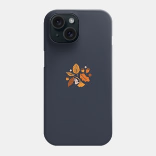 Autumn Leaves on Blue Phone Case