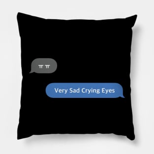 Korean Slang Chat Word ㅠㅠ Meanings - Very Sad Crying Eyes Pillow