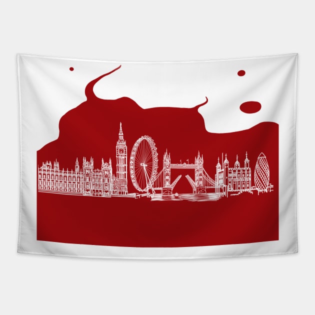 London landcape Tapestry by Ben Aaronovitch 