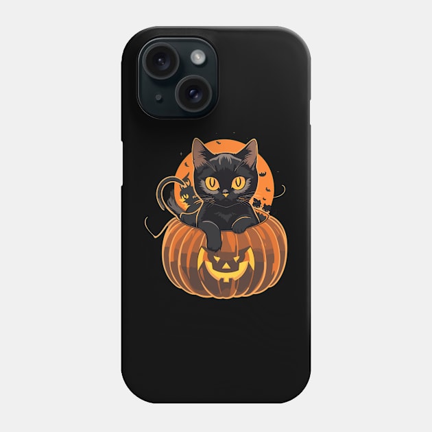 Nights and days Cat Halloween 2 Phone Case by DymSportswear