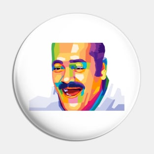 Spanish Laughing Guy meme Pop Art Pin