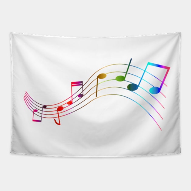 Music note Tapestry by milicapetroviccvetkovic