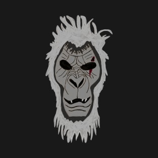 (painted) White Monkey man mask (be a beast!) T-Shirt