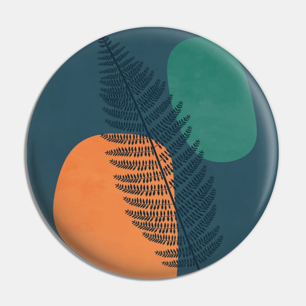 Fern Botanical, Nordic, Scandinavian, Modern-Decor Pin by Colorable