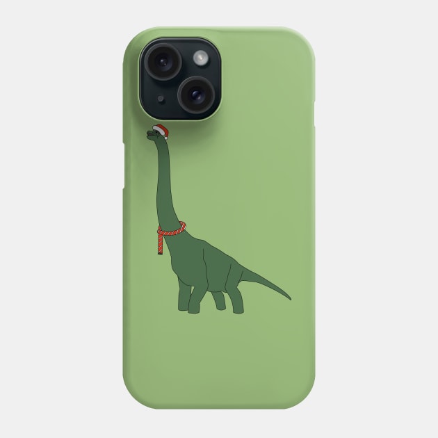 Christmas Green Dinosaur Digital Art | Christmas Special | illusima Phone Case by illusima