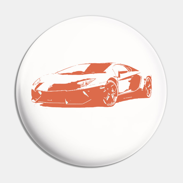 Lamborghini Aventador Chartreuse - Lamborghini Aventador Chartreuse - Pin |  TeePublic