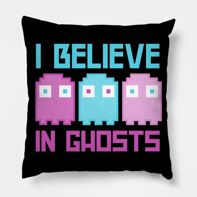 I Believe In Ghosts Pillow by My Tribe Apparel