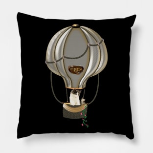 Wonderful steampunk balloon Pillow