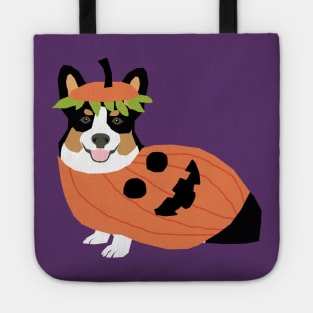 Pumpkin Tri Corgi Tote