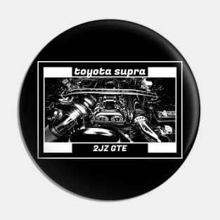 TOYOTA SUPRA MK4 ENGINE (Black Version) Pin