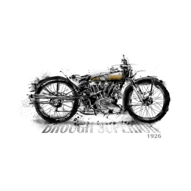 Brough Superior 1926 Sketch by HelloDisco