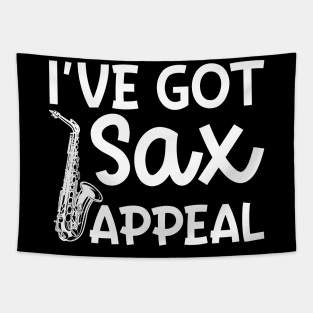 I've Got Sax Appeal Saxophone Marching Band Cute Funny Tapestry