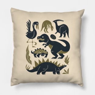 Jurassic Friends (Light) Pillow