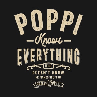 Poppi Knows Everything Funny T-Shirt