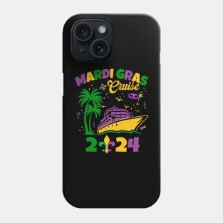 Mardi Gras Cruise Crew, Mardi Gras Cruise Family Squad, Mardi Cruise Party Phone Case