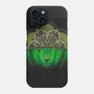 Green Snake Mandala Phone Case