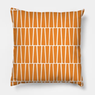 Orange Atomic Age MCM Blocks Pillow