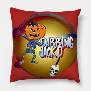 Dabbing Jack O' (with Knife in skull) Pillow