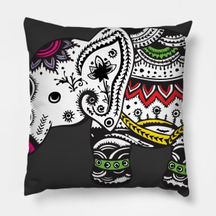 Oriental Cute Elephant - Pillow