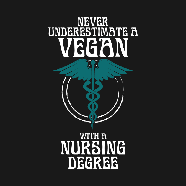 Vegan Power Nurse Strong Never Underestimate A Vegan With A Nursing Degree Meme by Awesome Supply