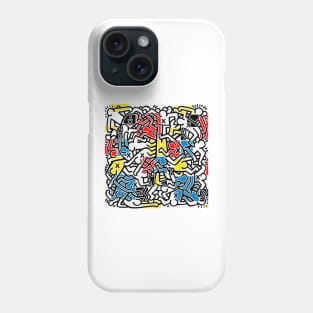 Party People Mondrian Art Phone Case