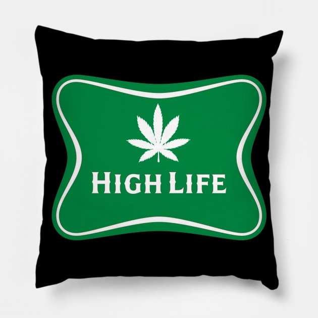 Pot Leaf ~ High Life Pillow by RainingSpiders