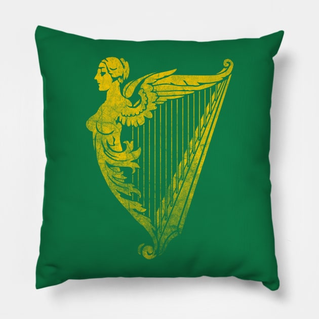 Irish Harp Heraldry Pillow by GAz