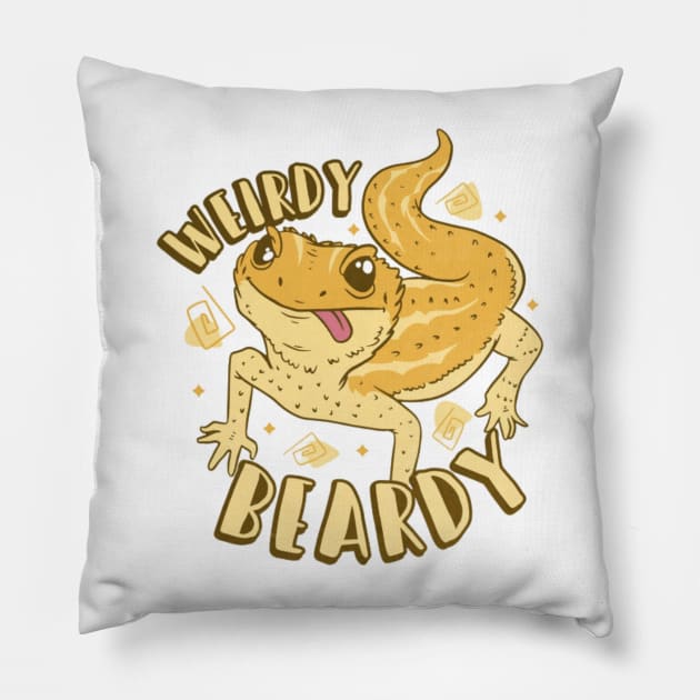 Bearded Dragon Pillow by Digital-Zoo