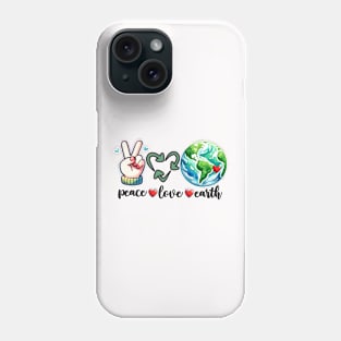 Peace Love Earth Phone Case