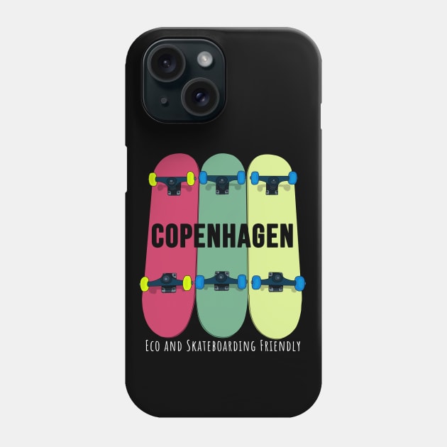 Copenhagen Eco and Skateboarding Friendly Skateboarding Skate Phone Case by DiegoCarvalho