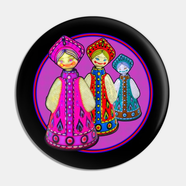 Girl Doll Day Parade Pin by crunchysqueak