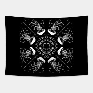 Jellyfish Mandala Tapestry