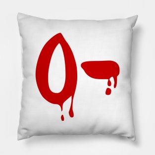 Blood Group O- Negative #Horror Hospital Pillow