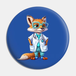 Doctor Fox Pin